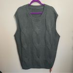 Cider  Knit Sweater Vest Heavy Duty Gray NWT Photo 7