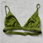Daily Drills  Green Silk Bra Top Photo 0