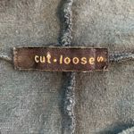 Cut Loose Boho Hoodie Top Women's S Sharkbite Hem Cotton Linen USA Lot of 2 Blue Photo 2