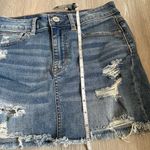 American Eagle  Super Stretch Distressed High Waisted Denim Mini Skirt  4 Short Photo 10