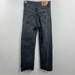 Levi's ribcage straight ankle jeans size 26 high rise button fly charcoal wash Photo 2