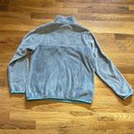 Jachs Jach’s Women’s Small Gray Teal Button Long Sleeve Textured Pullover Sweater Photo 5