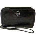 Coach Poppy #61812 Black Leather Universal Case Wallet Wristlet Handbag Photo 0