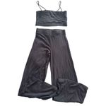 STILLWATER‎ Ribbed Wide Leg Pant Set Black XS Photo 1