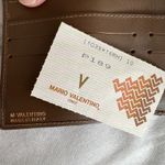 Mario Valentino  Vintage Brown PVC Logo Wallet, 4.25"x4"x1" Photo 6