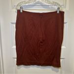 CAbi Rust/Maroon Boss Pencil Skirt Size 10 Photo 7
