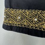 American Vintage Vintage SapMan Paris Black Denim High Waisted Shorts 9/10 26" Rodeo Embellished Photo 1