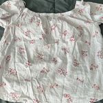 VERO MODA  Floral Stripe Off Shoulder Blouse Size Medium Photo 7