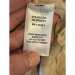 LNA  Sweater‎ Women Small Tan Wide Ribbed Knit Crossover V Neck Pullover Photo 7