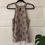 Anthropologie Lindsay Structured Halter Top Size L Multicolor Geometric Trendy Photo 7