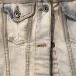 Thrill Jeans Distressed Stretch Denim Jacket Acid Wash Look Size Medium Photo 2