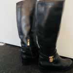 MICHAEL Michael Kors Hamilton Black Leather Riding Boot Size 6 Photo 7