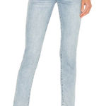 We Wore What The Danielle Crystal Straight High Waist Jeans In Blue Button Fly 27 Photo 0