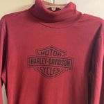 Harley Davidson burgundy turtleneck sweater women XL Photo 2