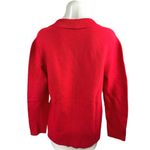 NEW Argent Red Double Breasted Knit Casual Cardigan Sweater Blazer Jacket Sz S Photo 2