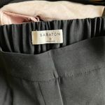 Aritzia Babaton Cohen Pant Cropped pleated dress pant Black Womens Size 0 Pocket Photo 3