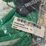 Pretty Little Thing Plus Green Hammered Trim Bikini Top NWT US 22 Photo 4