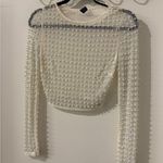 Windsor NWT  MESH PEARL RHINESTONED TOP Photo 2
