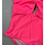 Cupshe NWT  One Shoulder Cutout Swimsuit Pink Twist Front One Piece Lined M Photo 8