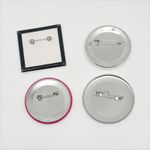 Lot of 4 Vintage Mary Kay Fashion Pins Pink Black White Round Square Photo 2