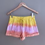 Young Fabulous and Broke NWT Parker Tie Dye Drawstring Cotton Shorts Orange Small Photo 1