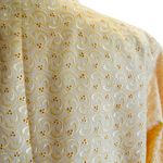 Sag Harbor Eyelet Jacket Lined 16P Yellow Button Down 3/4 Sleeve Office Chic Photo 8