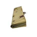 Vtg 1960’s Cat Eye Glass Case Only Retro Mid Century Gold Kiss Latch. Tan Photo 2