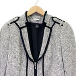 White House | Black Market WHBM Tweed Zip Front Moto Blazer Tailored Jacket Size 2 Photo 6