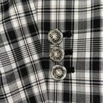 Elie Tahari NEW plaid single-button blazer Plaid Black & White Check sz 8 Photo 9