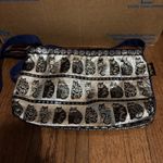 Laurel Burch Wild Cats Black White Navy Foiled Crossbody Bag Adjustable Photo 1