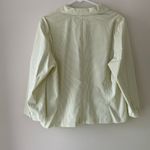 Sigrid Olsen  Lime & White Striped Vintage Boxy Blazer Size 14 NWT Photo 7