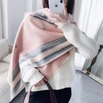 Pink Horse Cashmere Scarf Photo 3