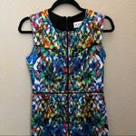 Milly  Multicolor Stained Glass Print Slim Sleeveless Sheath Dress 4 Photo 2