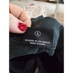 Miou Muse Women's Western Mini Dress Size Small Black Washed LS Snap Denim Like Photo 8