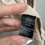 Torrid Drape Front Jacket Beige with Black Faux leather shoulders Size 2 US 2XL Photo 4