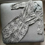 W118 By Walter Baker  Peavey Jumpsuit Gray Reptile Small NWT Photo 3