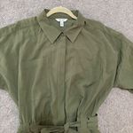 Nine West Green Utility Jumpsuit Photo 4