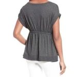 Caslon  Women's Side Tie Cotton Peplum Top Photo 2