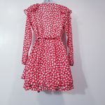 Free People Ruffle Mini Wrap Dress Long Sleeves Photo 5