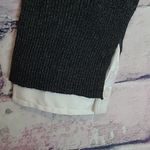 Chico's CHARCOAL GRAY STRETCH KNIT COWL NECK SWEATER DUAL LAYERED BLOUSE 3 XL Photo 4