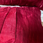 Chico's Chico’s Size 2 (Size L / 12–14) Neva Crimson Linen-Blend Zip-Up Blazer Jacket Photo 10