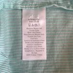 Everlane  Womens 00 Silky Cotton Relaxed Shirt Green White Stripe Long Sleeve NEW Photo 6