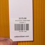 Cotton Citizen  Mustard Straight Leg Pants Photo 1