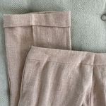 Akris  Nubby Linen Cuffed Side Zip Trousers Pants 12 Photo 1