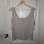 Donna Karan  Scoop Tank Top Women's Medium Beige Photo 1