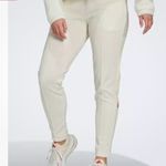 Adidas Women's Regular Fit Elastic Waist Zip Pockets Tricot Pants Off White NWT Photo 11