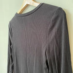 Guess  Los Angeles Women's Small Long Sleeve Ribbed Bodycon Black Mini Dress Y2K Photo 14