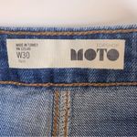 Topshop Moto Blue Denim Mini Skirt With Buttons Women’s Size 30 Photo 4