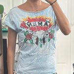 . AMEN.Graphic Print Bateau Neckline T Photo 4