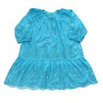 MELISSA ODABASH Ashley Turquoise Eyelet Detail Cotton Swim Cover Photo 1